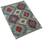 Handmade Mini Afghan Maimana Kilim | 90 x 61 cm | 3' x 2' - Najaf Rugs & Textile