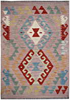 Handmade Mini Afghan Maimana Kilim | 91 x 61 cm | 3' x 2' - Najaf Rugs & Textile