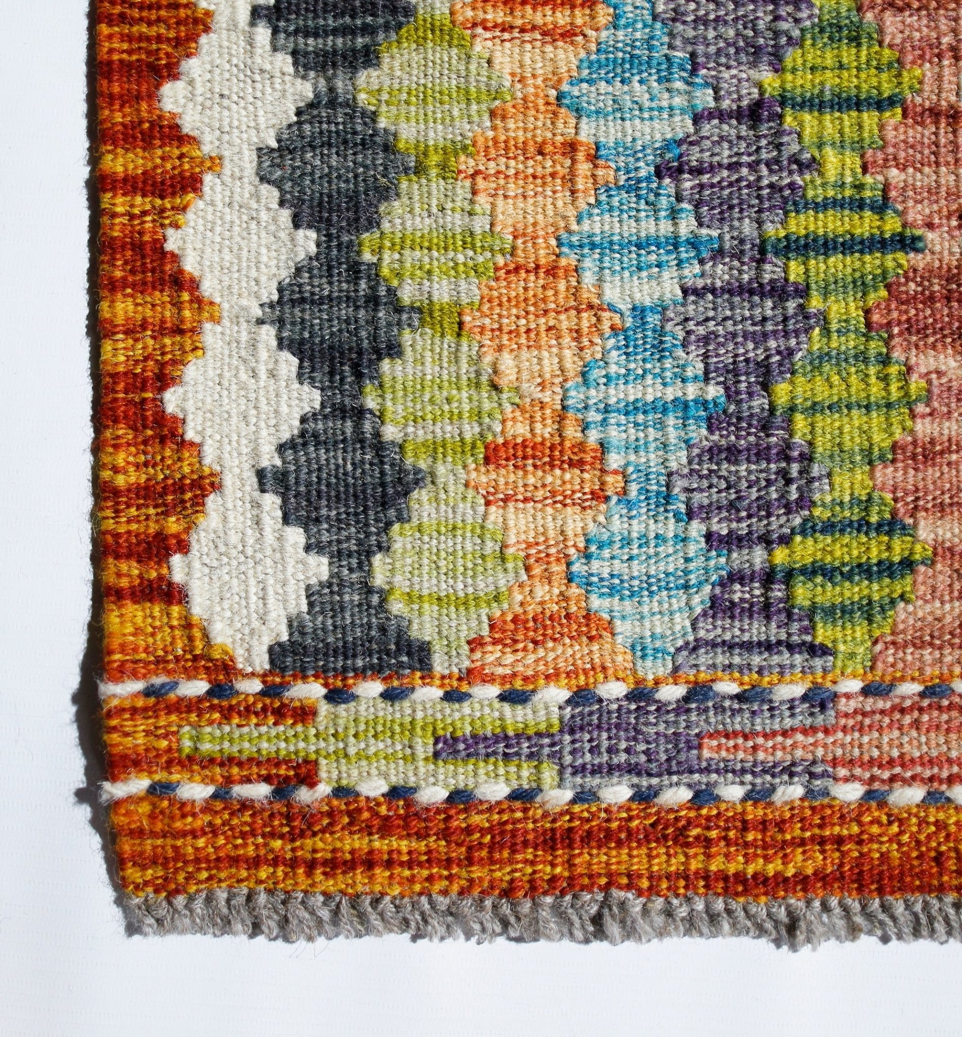 Handmade Mini Afghan Maimana Kilim | 91 x 61 cm | 3' x 2' - Najaf Rugs & Textile