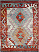 Handmade Mini Afghan Maimana Kilim | 91 x 66 cm | 3' x 2'2" - Najaf Rugs & Textile