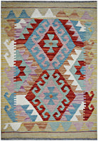 Handmade Mini Afghan Maimana Kilim | 92 x 64 cm | 3' x 2'2" - Najaf Rugs & Textile