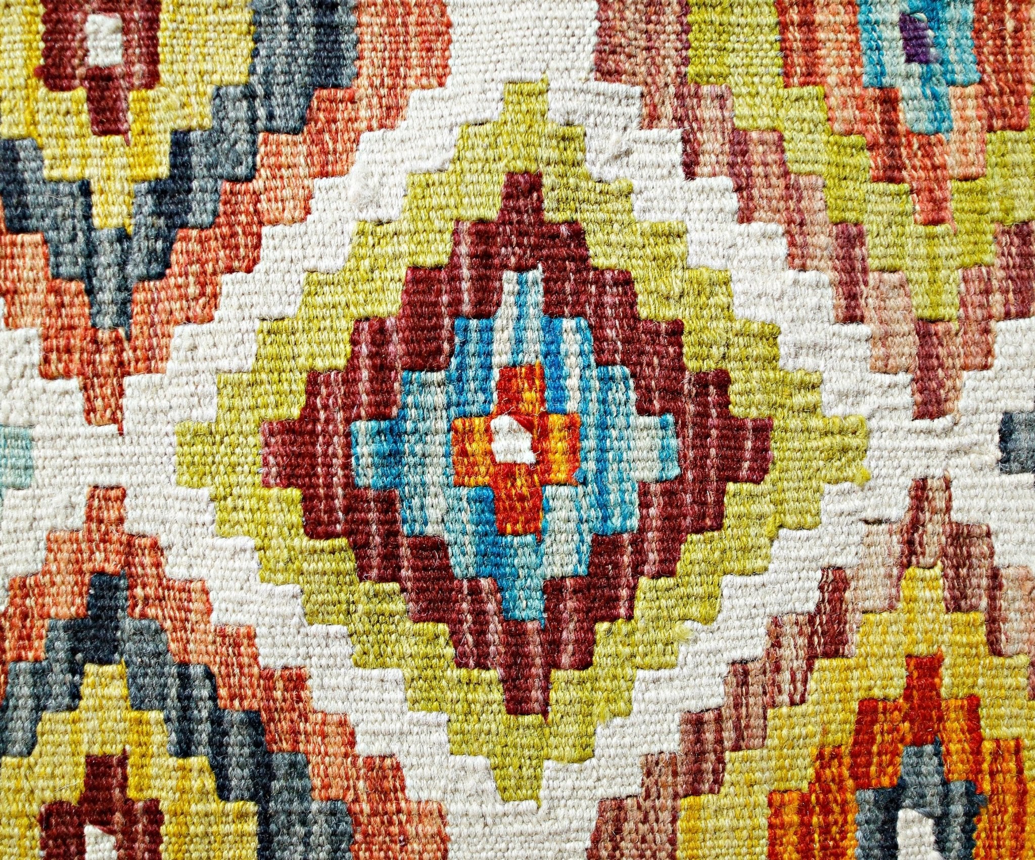 Handmade Mini Afghan Maimana Kilim | 93 x 59 cm | 3'1" x 1'11" - Najaf Rugs & Textile