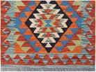 Handmade Mini Afghan Maimana Kilim | 93 x 60 cm | 3'1" x 2' - Najaf Rugs & Textile