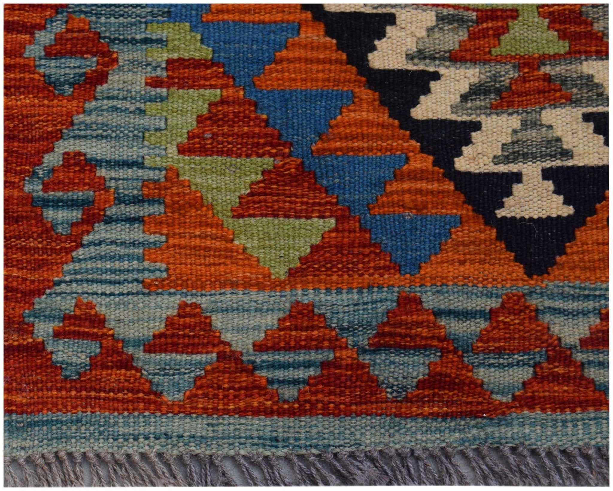 Handmade Mini Afghan Maimana Kilim | 93 x 60 cm | 3'1" x 2' - Najaf Rugs & Textile