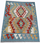 Handmade Mini Afghan Maimana Kilim | 93 x 66 cm | 3'1" x 2'2" - Najaf Rugs & Textile