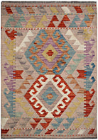 Handmade Mini Afghan Maimana Kilim | 94 x 62 cm | 3'1" x 2' - Najaf Rugs & Textile