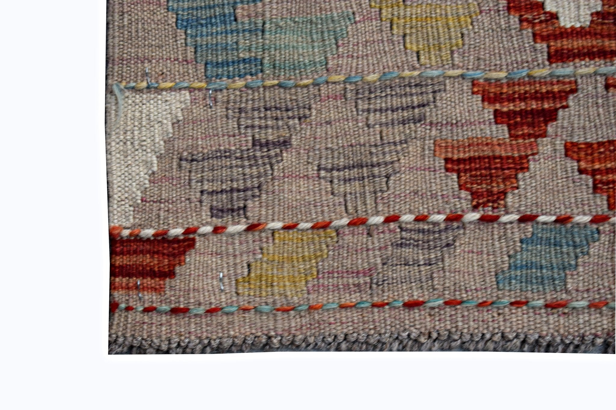 Handmade Mini Afghan Maimana Kilim | 94 x 62 cm | 3'1" x 2' - Najaf Rugs & Textile