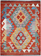 Handmade Mini Afghan Maimana Kilim | 94 x 67 cm | 3'1" x 2'2" - Najaf Rugs & Textile