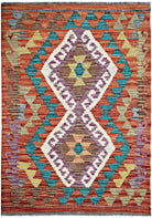 Handmade Mini Afghan Maimana Kilim | 95 x 62 cm | 3'2" x 2' - Najaf Rugs & Textile