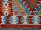 Handmade Mini Afghan Maimana Kilim | 95 x 62 cm | 3'3" x 2'1" - Najaf Rugs & Textile