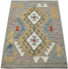 Handmade Mini Afghan Maimana Kilim | 96 x 65 cm | 3'2" x 2'2" - Najaf Rugs & Textile