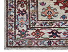 Handmade Mini Afghan Super Kazakh Rug | 109 x 86 cm | 3'7" x 2'10" - Najaf Rugs & Textile