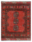 Handmade Mini Afghan Turkmen Rug | 55 x 50 cm | 2'2" x 1'8" - Najaf Rugs & Textile