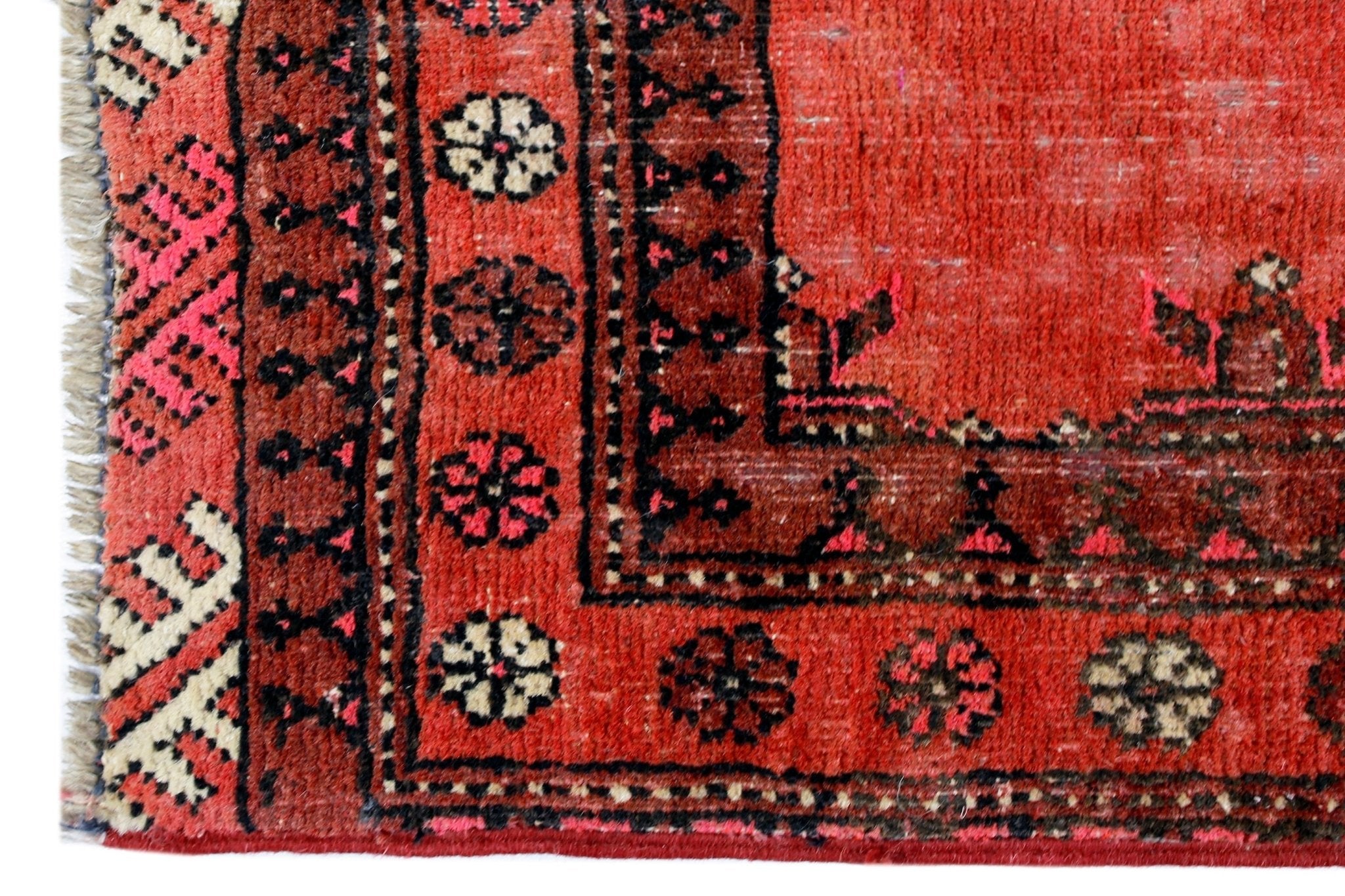 Handmade Mini Afghan Turkmen Rug | 55 x 50 cm | 2'2" x 1'8" - Najaf Rugs & Textile