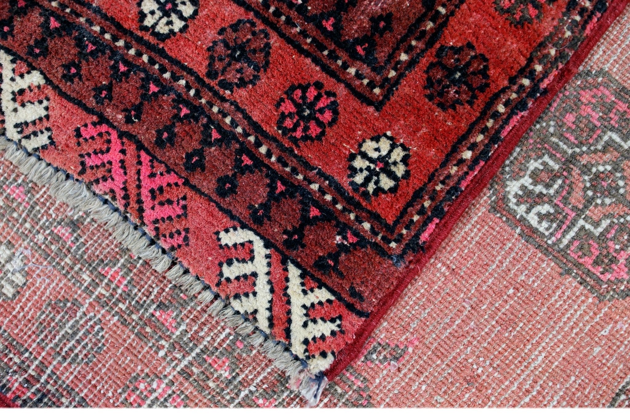 Handmade Mini Afghan Turkmen Rug | 55 x 50 cm | 2'2" x 1'8" - Najaf Rugs & Textile