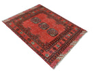 Handmade Mini Afghan Turkmen Rug | 55 x 50 cm | 2'2" x 1'8" - Najaf Rugs & Textile