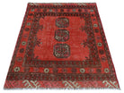 Handmade Mini Afghan Turkmen Rug | 55 x 50 cm | 2'2" x 1'8" - Najaf Rugs & Textile