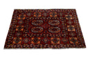 Handmade Mini Afghan Turkmen Rug | 85 x 55 cm | 2'9" x 1'10" - Najaf Rugs & Textile