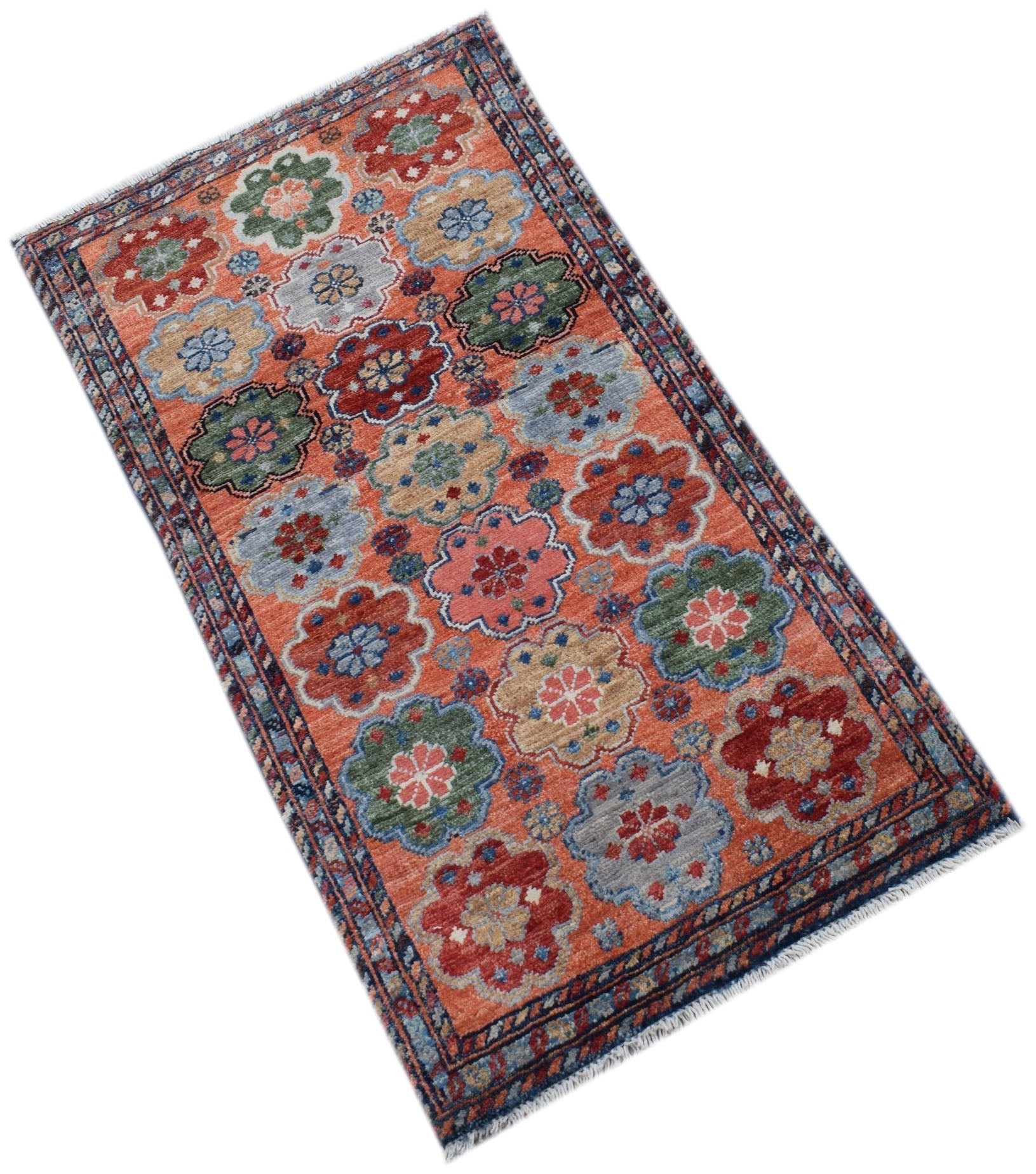 Handmade Mini Chobi Rug | 101 x 54 cm | 3'3" x 1'9" - Najaf Rugs & Textile