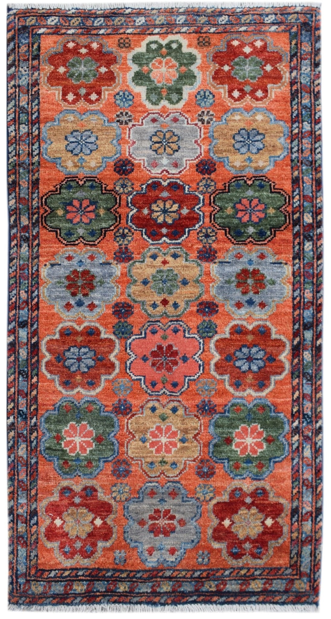 Handmade Mini Chobi Rug | 101 x 54 cm | 3'3" x 1'9" - Najaf Rugs & Textile