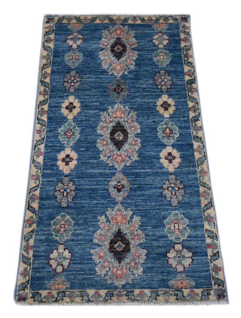 Handmade Mini Chobi Rug | 105 x 52 cm | 3' x 1'8" - Najaf Rugs & Textile