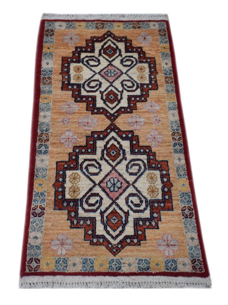 Handmade Mini Chobi Rug | 107 x 51 cm | 3'6" x 1'8" - Najaf Rugs & Textile