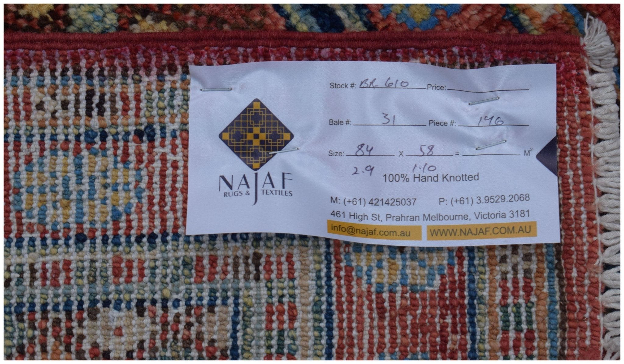 Handmade Mini Chobi Rug | 84 x 58 cm | 2'9" x 1'10" - Najaf Rugs & Textile