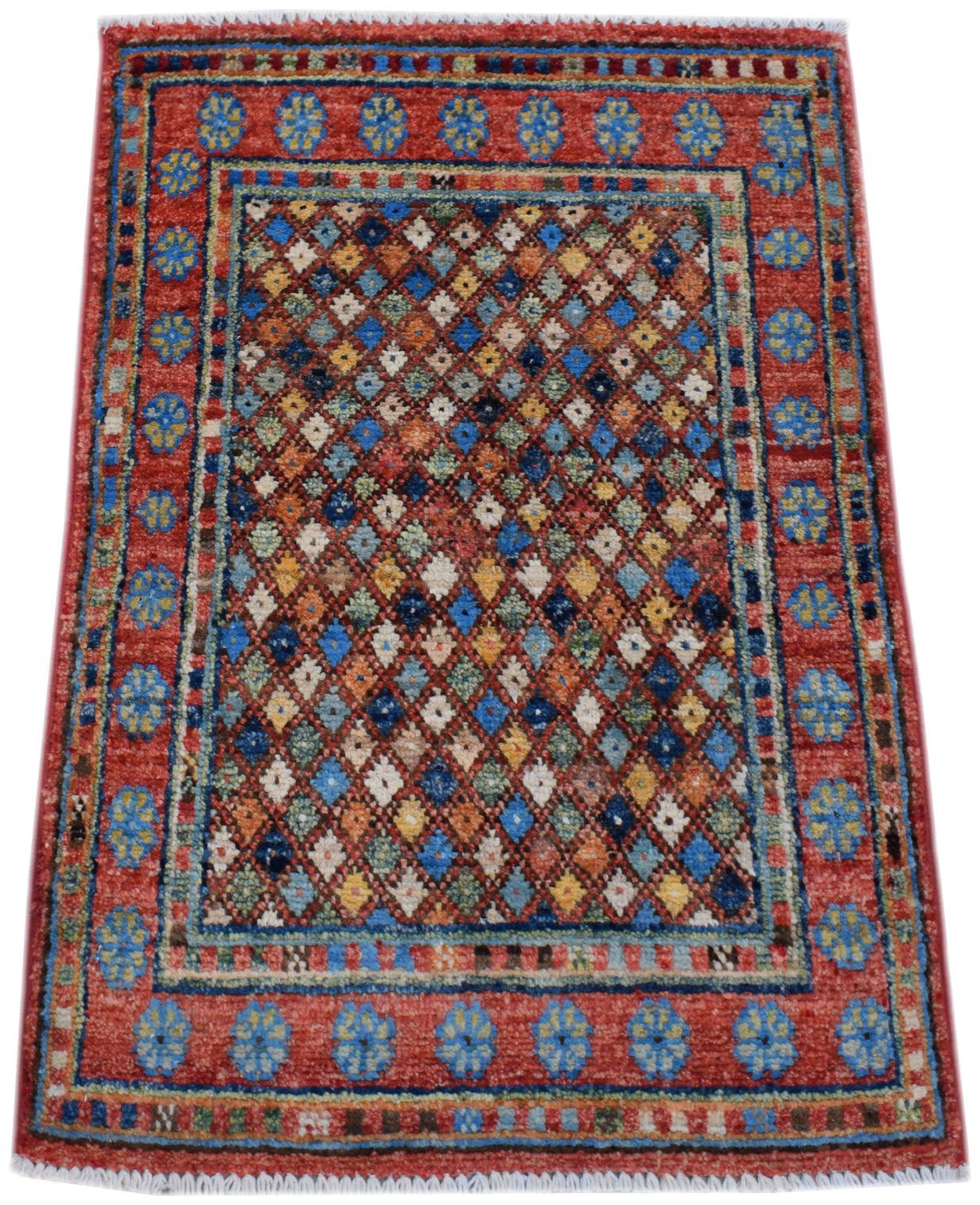 Handmade Mini Chobi Rug | 84 x 58 cm | 2'9" x 1'10" - Najaf Rugs & Textile