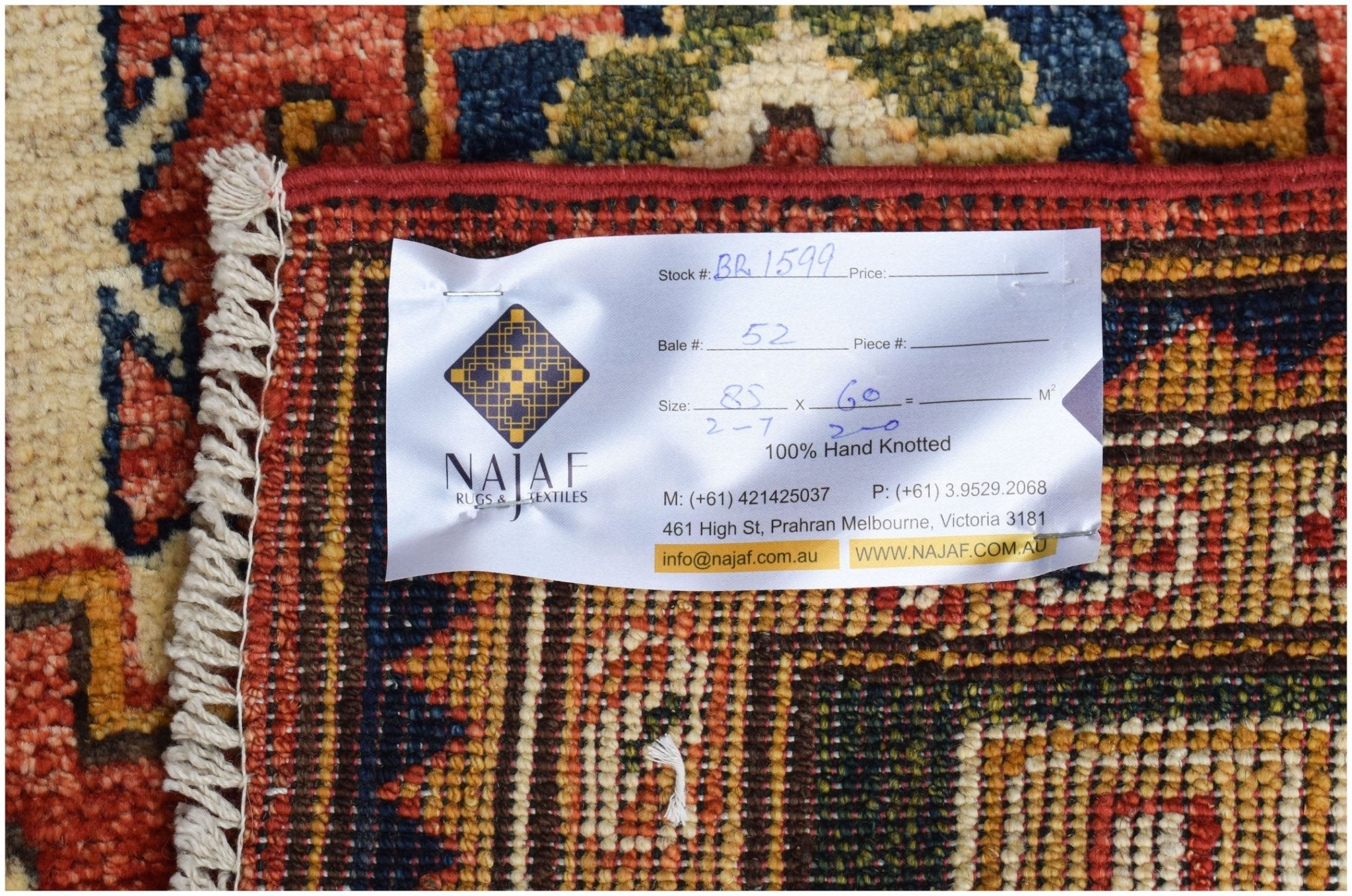 Handmade Mini Chobi Rug | 85 x 60 cm | 2'10" x 2' - Najaf Rugs & Textile