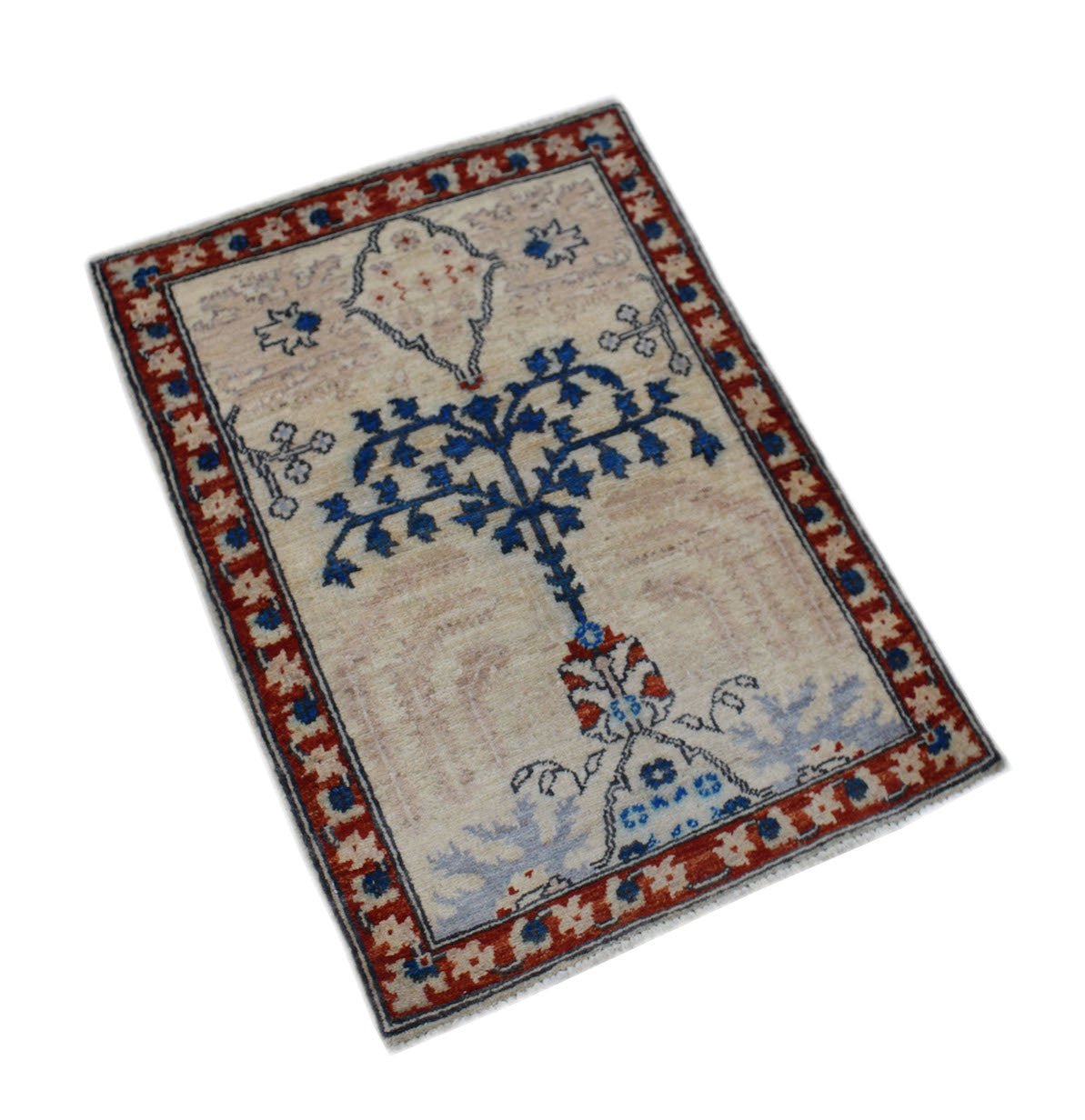 Handmade Mini Chobi Rug | 85 x 61 cm | 2'9" x 2' - Najaf Rugs & Textile