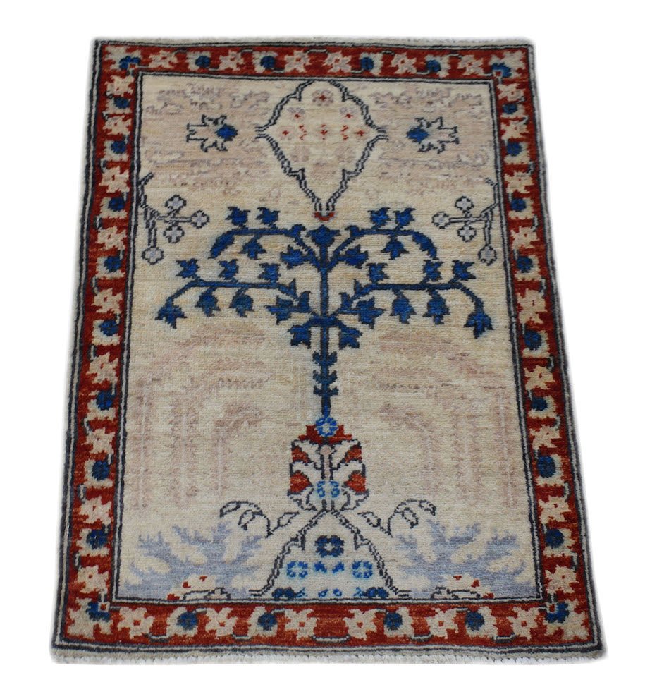 Handmade Mini Chobi Rug | 85 x 61 cm | 2'9" x 2' - Najaf Rugs & Textile