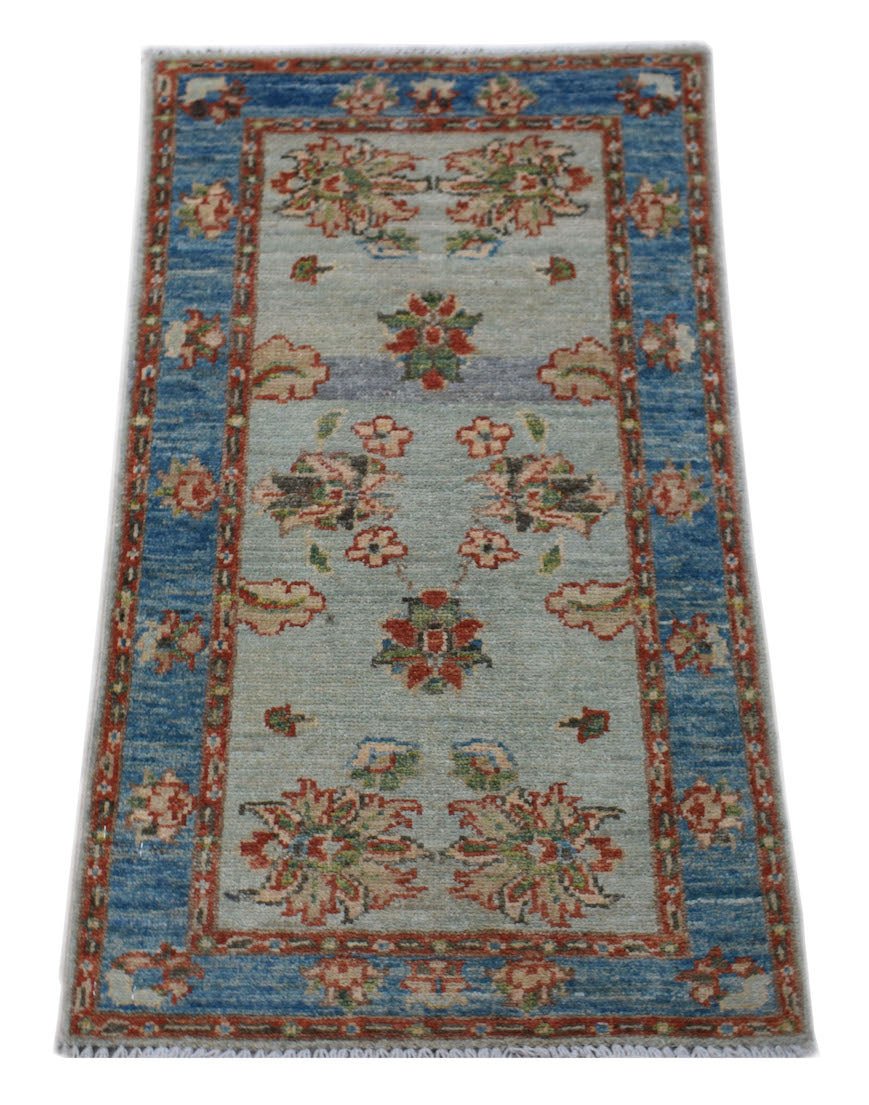 Handmade Mini Chobi Rug | 88 x 52 cm | 2'10" x 1'8" - Najaf Rugs & Textile