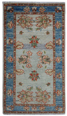 Handmade Mini Chobi Rug | 88 x 52 cm | 2'10" x 1'8" - Najaf Rugs & Textile