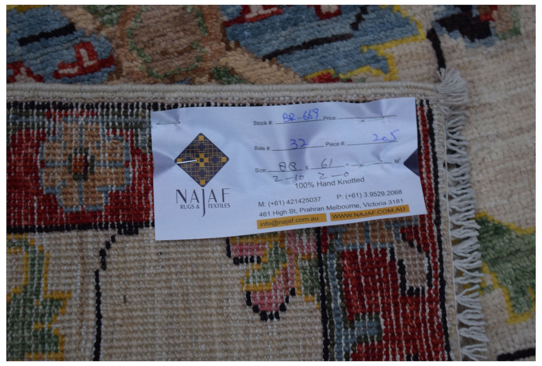 Handmade Mini Chobi Rug | 88 x 61 cm | 2'10" x 2' - Najaf Rugs & Textile