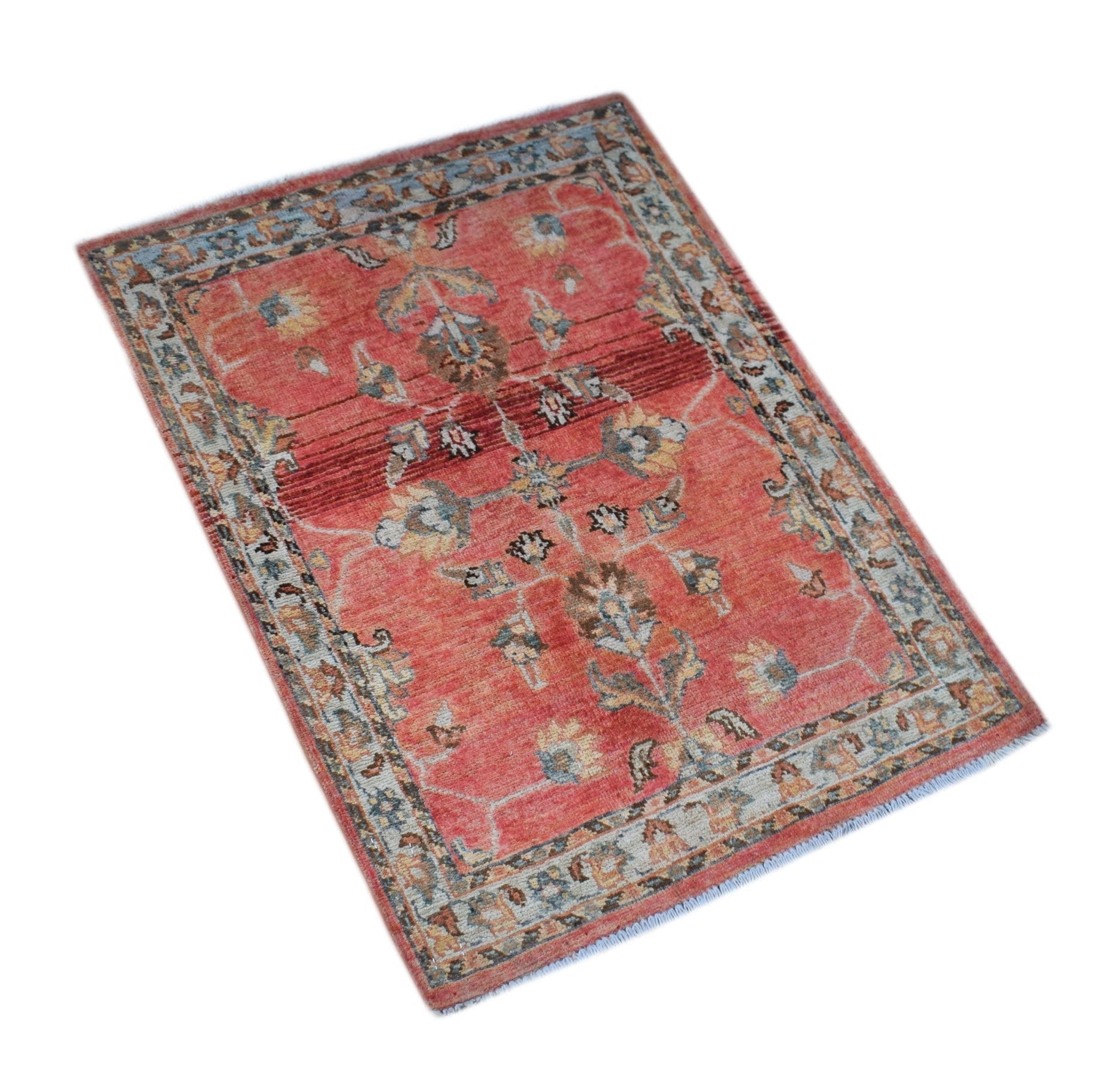 Handmade Mini Chobi Rug | 88 x 62 cm | 2'10" x 2'2" - Najaf Rugs & Textile