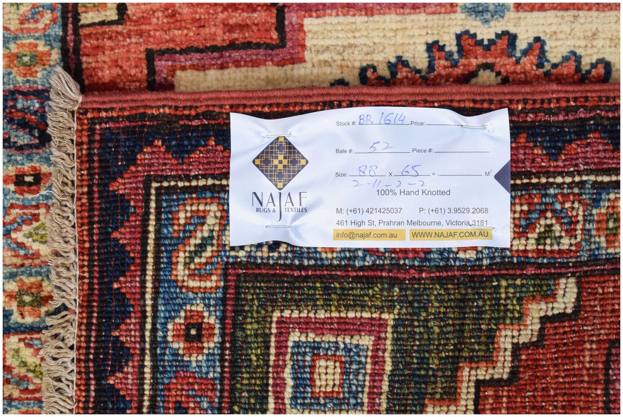 Handmade Mini Chobi Rug | 88 x 65 cm | 2'11" x 2'2" - Najaf Rugs & Textile