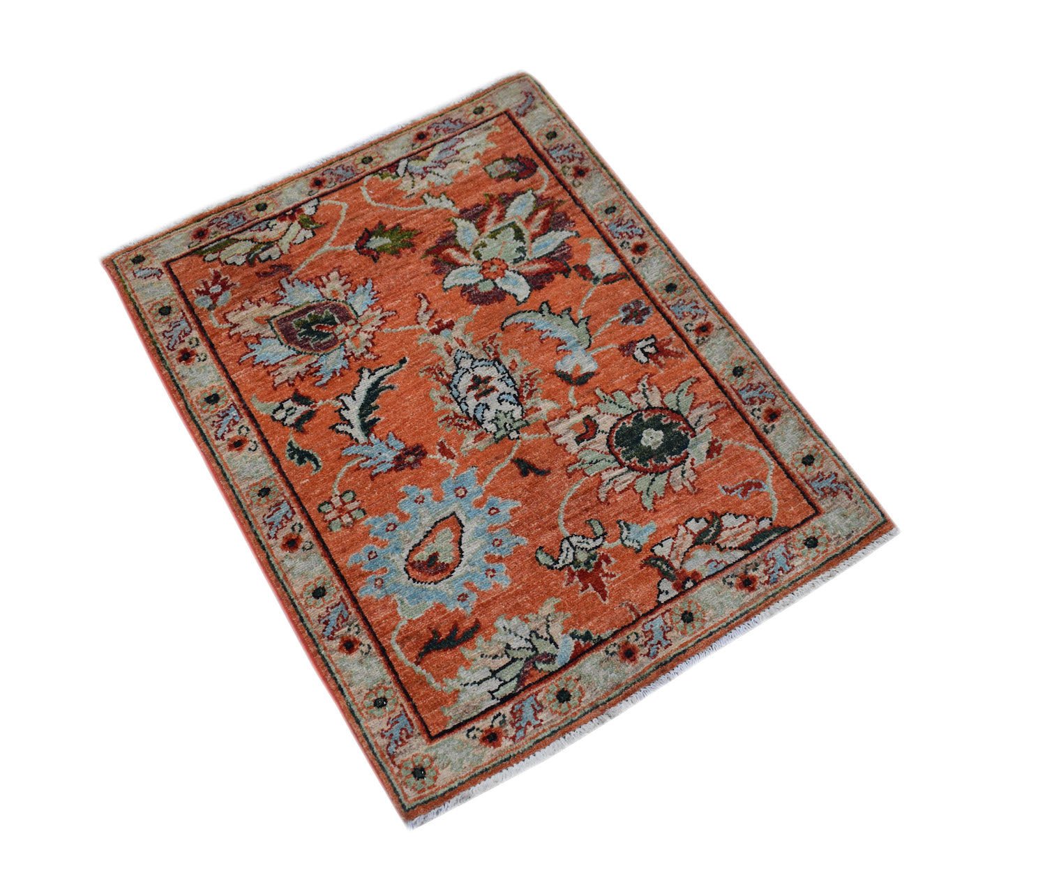 Handmade Mini Chobi Rug | 88 x 70 cm | 2'10" x 2'3" - Najaf Rugs & Textile