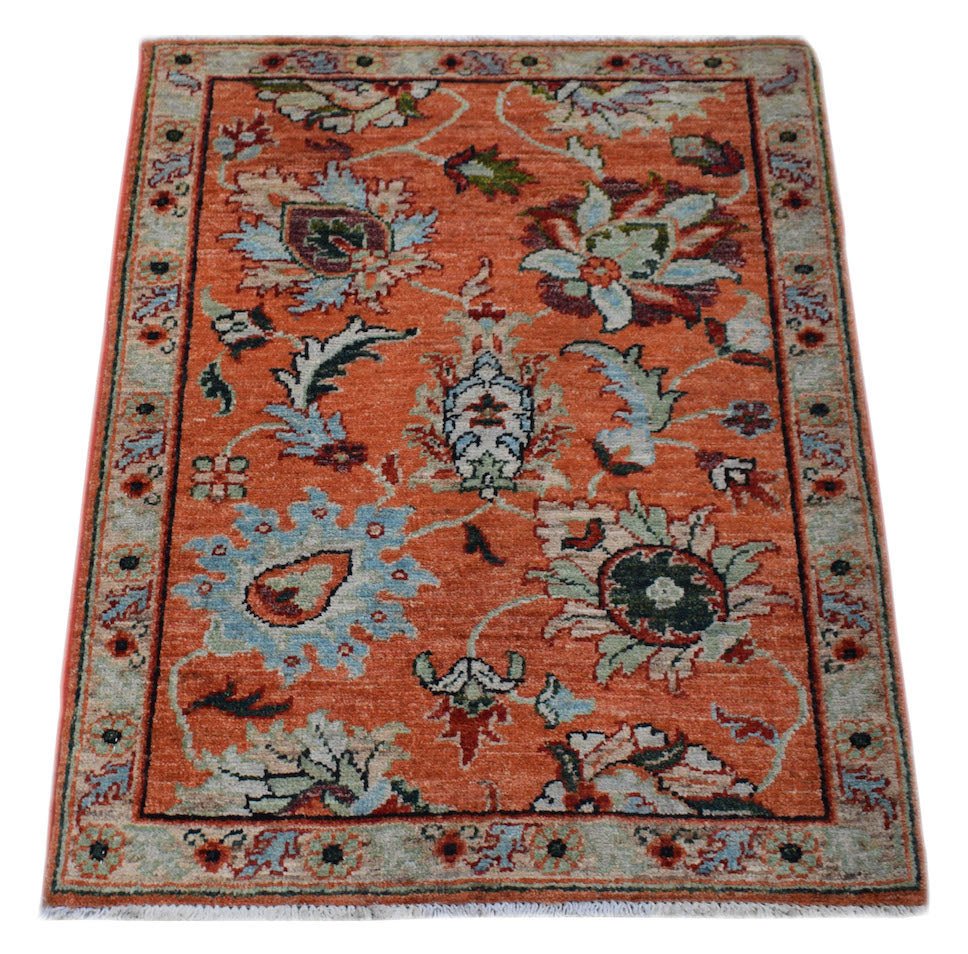 Handmade Mini Chobi Rug | 88 x 70 cm | 2'10" x 2'3" - Najaf Rugs & Textile