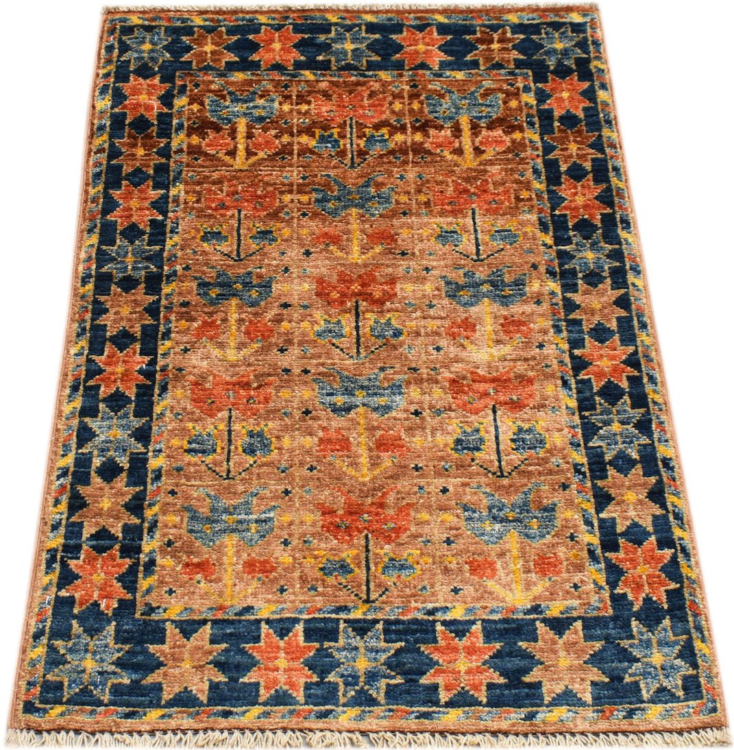 Handmade Mini Chobi Rug | 89 x 60 cm | 2'11" x 2' - Najaf Rugs & Textile