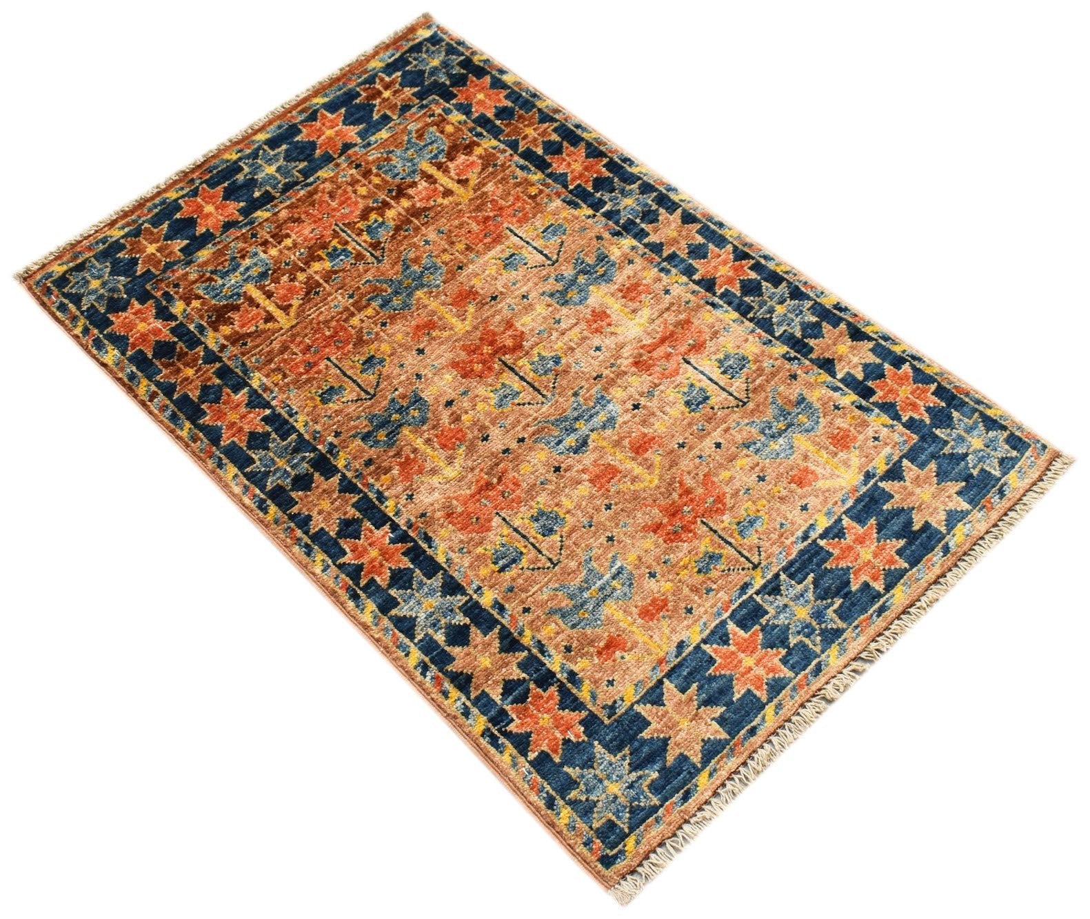 Handmade Mini Chobi Rug | 89 x 60 cm | 2'11" x 2' - Najaf Rugs & Textile