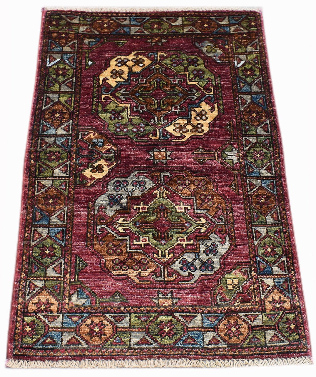 Handmade Mini Chobi Rug | 90 x 60 cm | 3' x 2' - Najaf Rugs & Textile