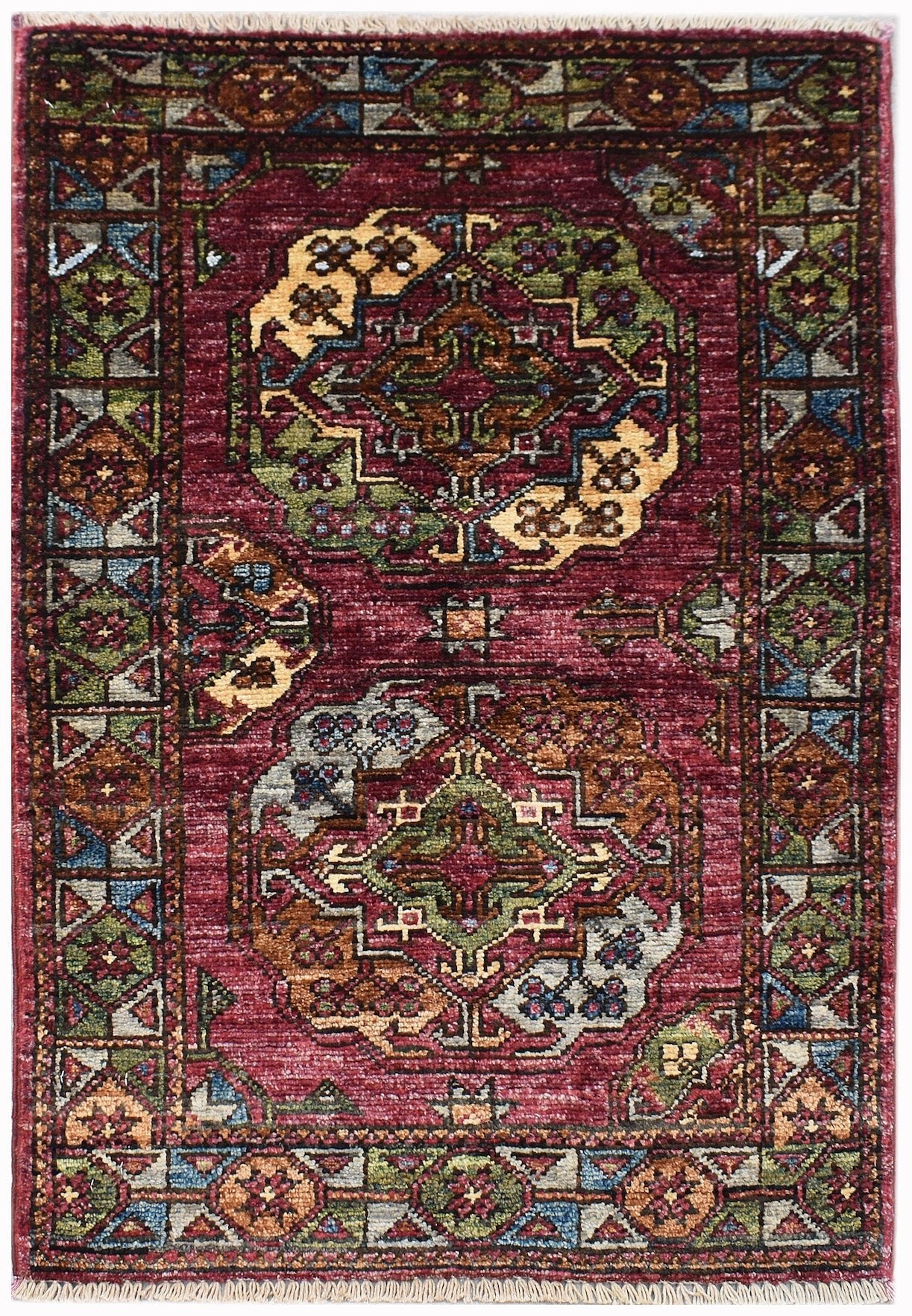 Handmade Mini Chobi Rug | 90 x 60 cm | 3' x 2' - Najaf Rugs & Textile