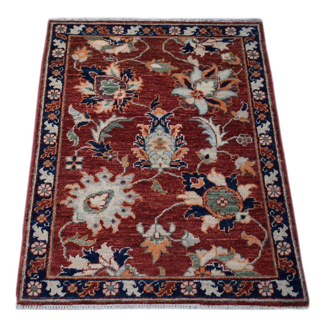 Handmade Mini Chobi Rug | 90 x 66 cm | 2'11" x 2'2" - Najaf Rugs & Textile