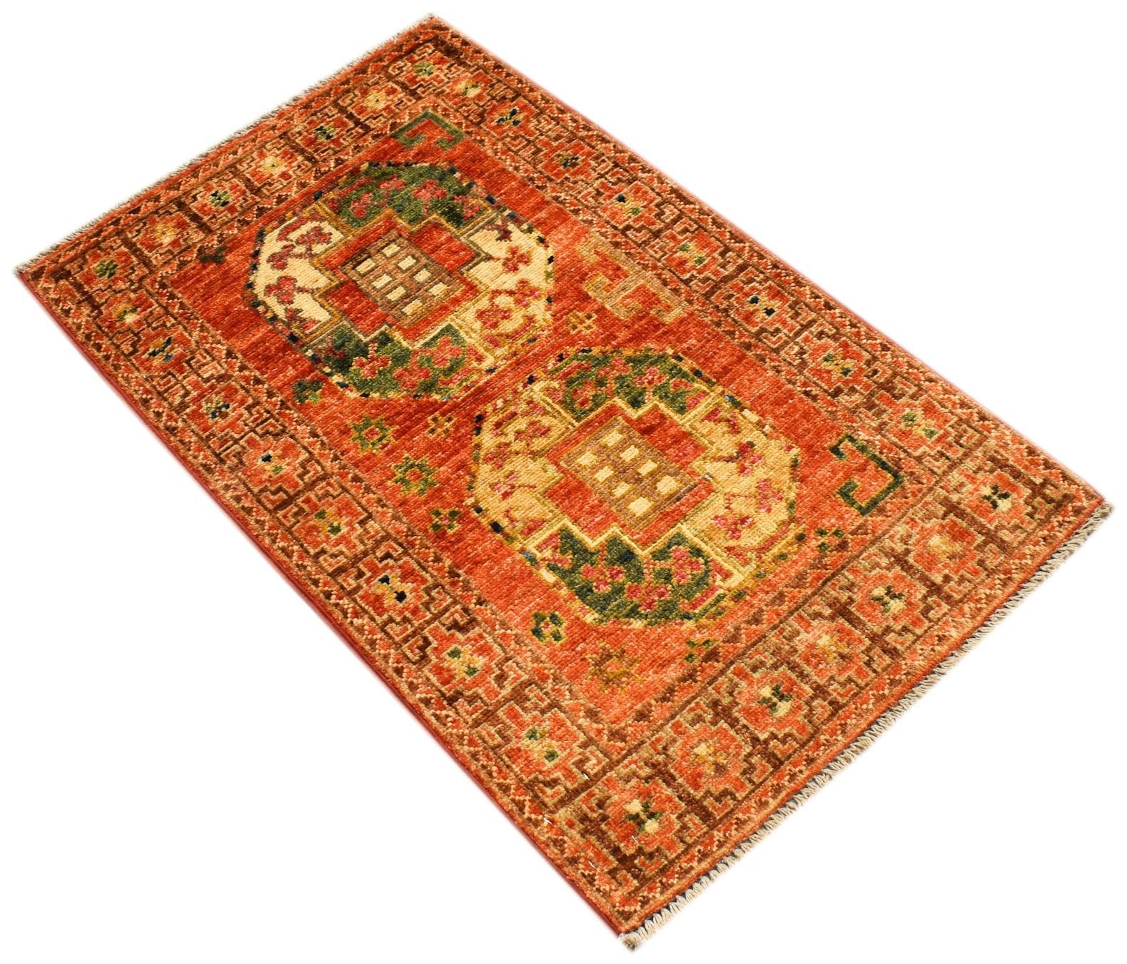 Handmade Mini Chobi Rug | 91 x 60 cm | 3' x 2' - Najaf Rugs & Textile