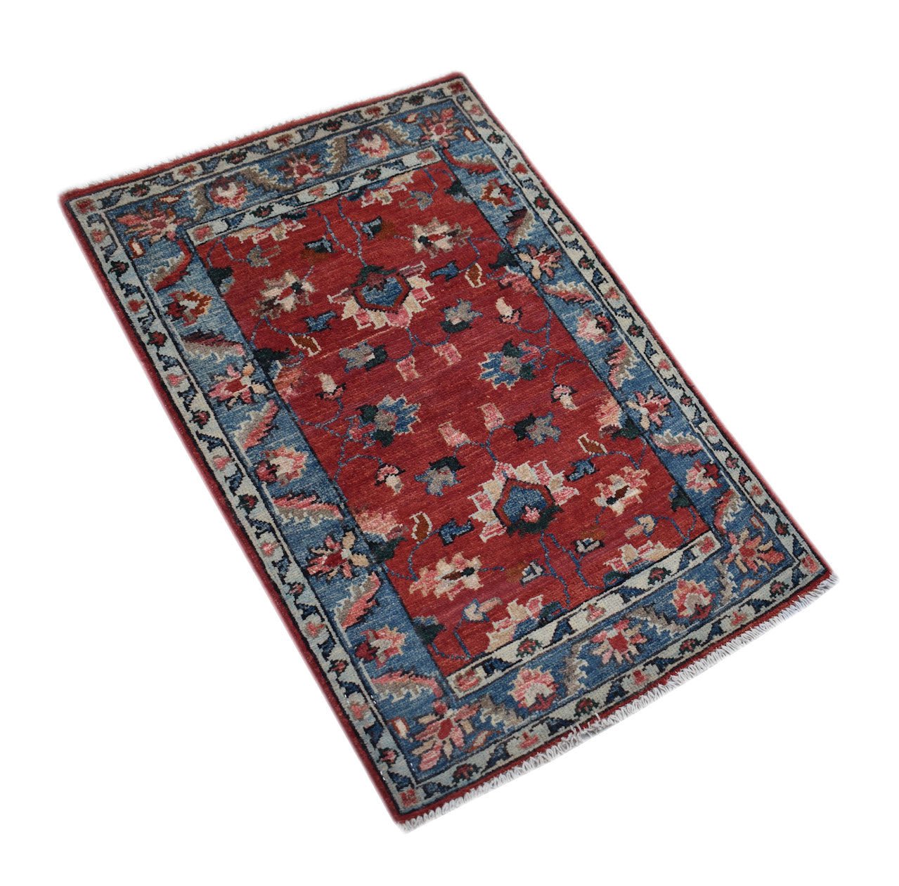 Handmade Mini Chobi Rug | 92 x 62 cm | 3' x 2' - Najaf Rugs & Textile