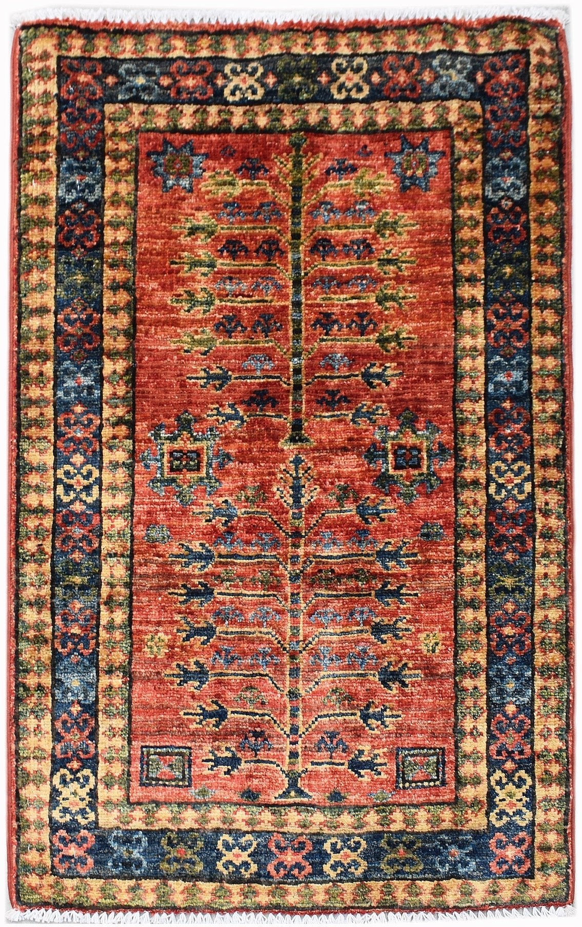 Handmade Mini Chobi Rug | 92 x 62 cm | 3' x 2'1" - Najaf Rugs & Textile