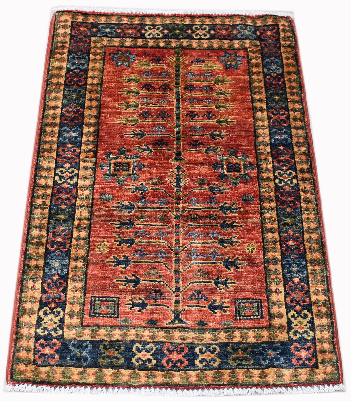 Handmade Mini Chobi Rug | 92 x 62 cm | 3' x 2'1" - Najaf Rugs & Textile