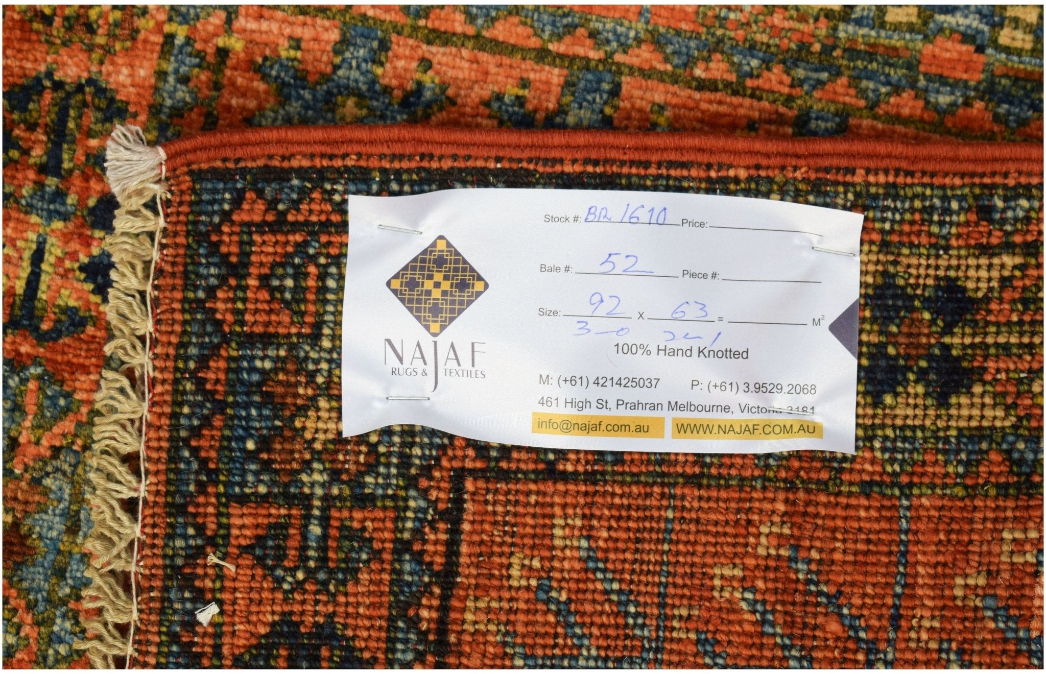 Handmade Mini Chobi Rug | 92 x 63 cm | 3' x 2'1" - Najaf Rugs & Textile