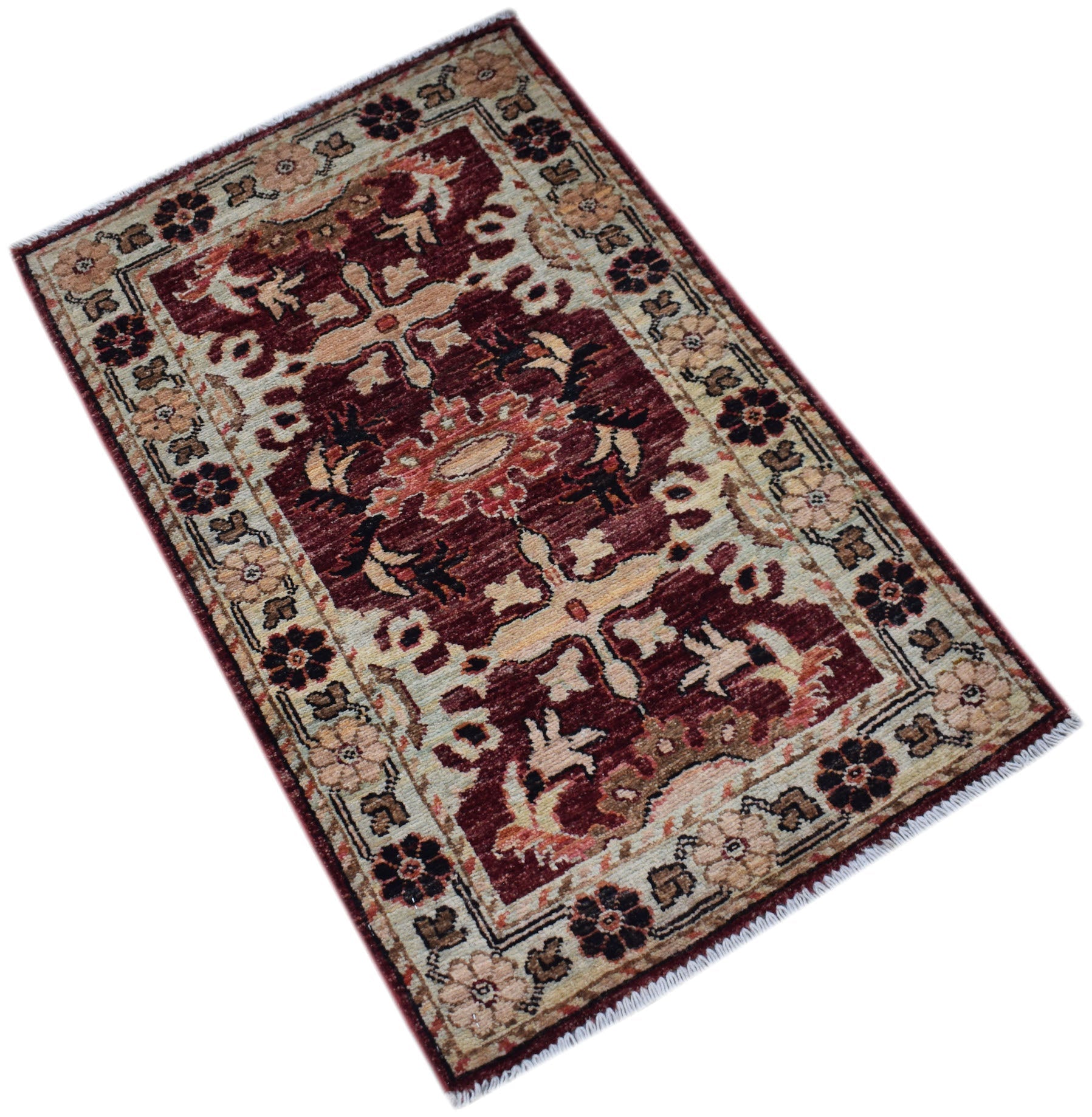 Handmade Mini Chobi Rug | 93 x 60 cm | 3' x 1'11" - Najaf Rugs & Textile