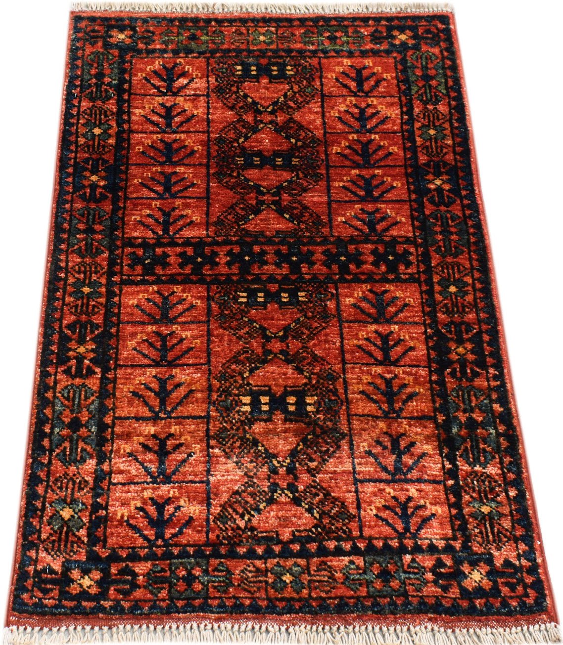 Handmade Mini Chobi Rug | 94 x 60 cm | 3'1" x 2' - Najaf Rugs & Textile